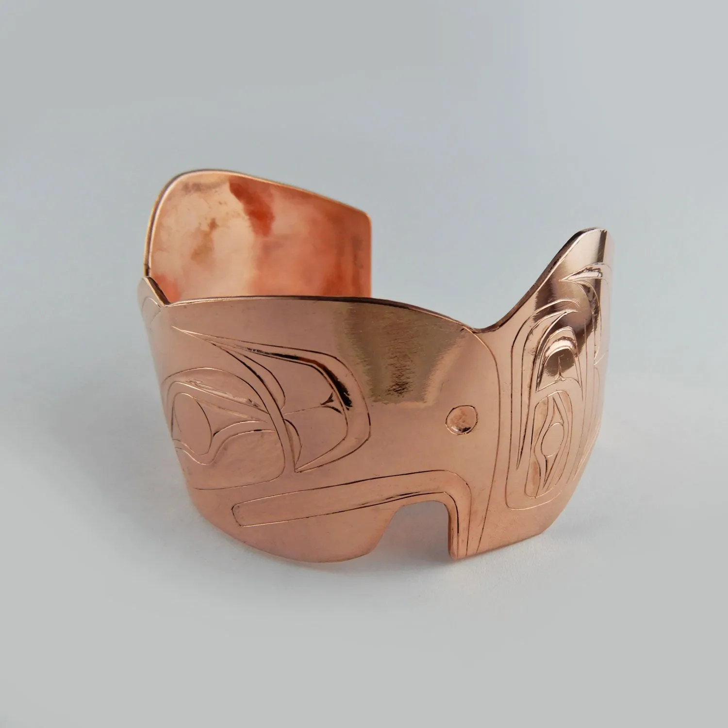 1 1/2 Inch Eagle Copper Bracelet