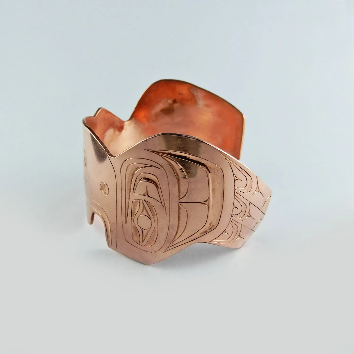 1 1/2 Inch Eagle Copper Bracelet