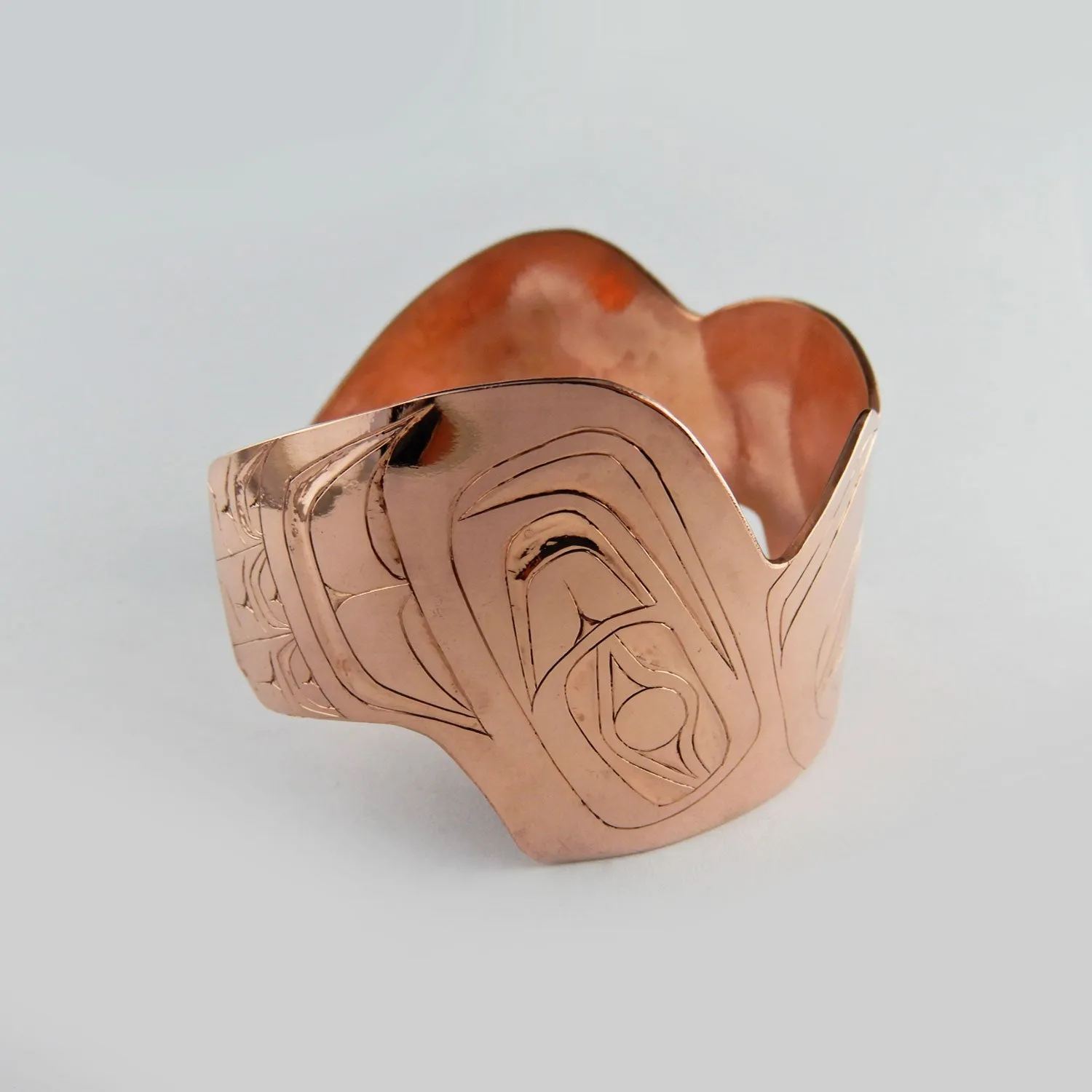 1 1/2 Inch Eagle Copper Bracelet