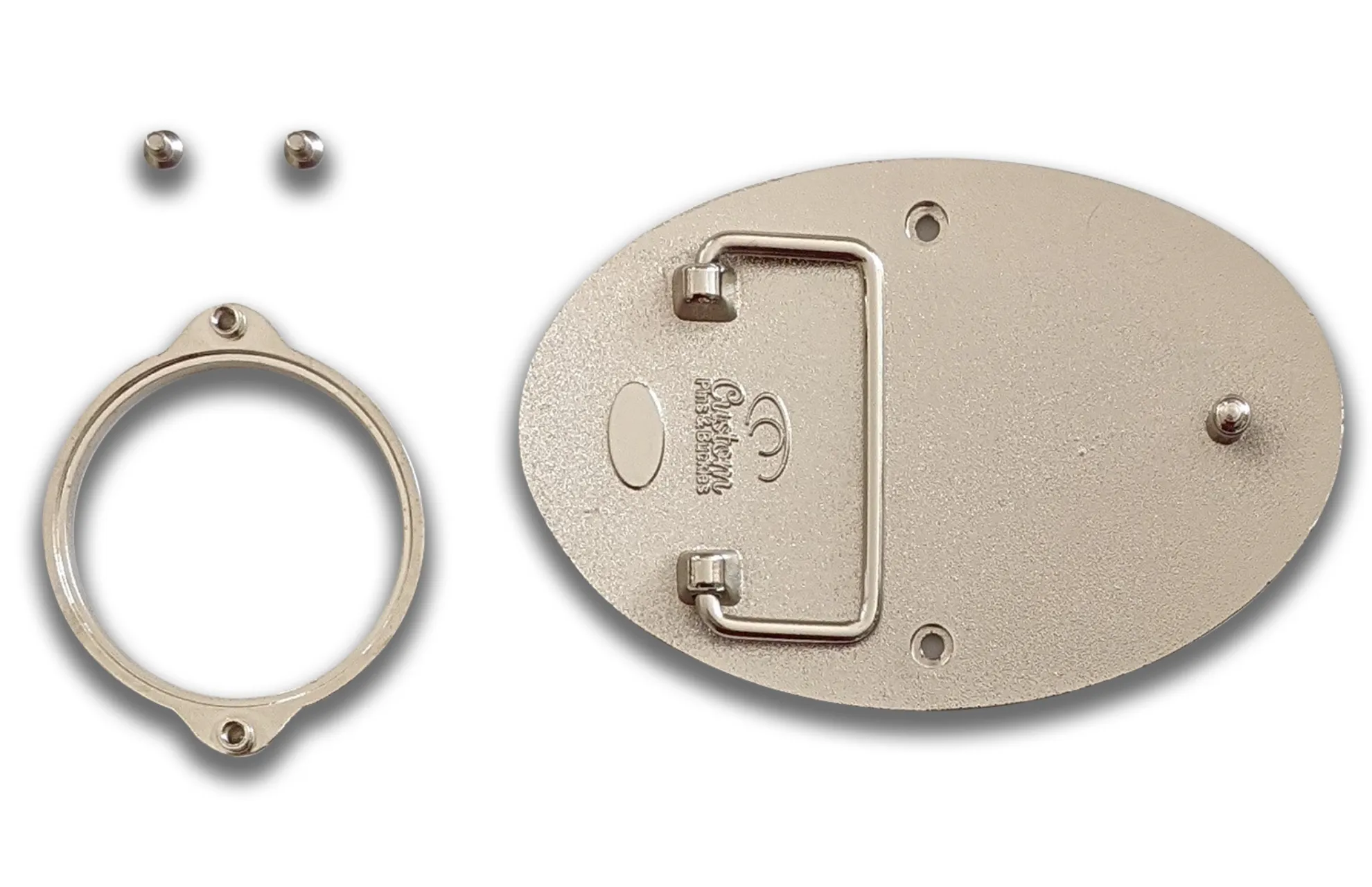 1.75 INCH Coin Holder <br> Gold and Nickel <br> Belt Buckle