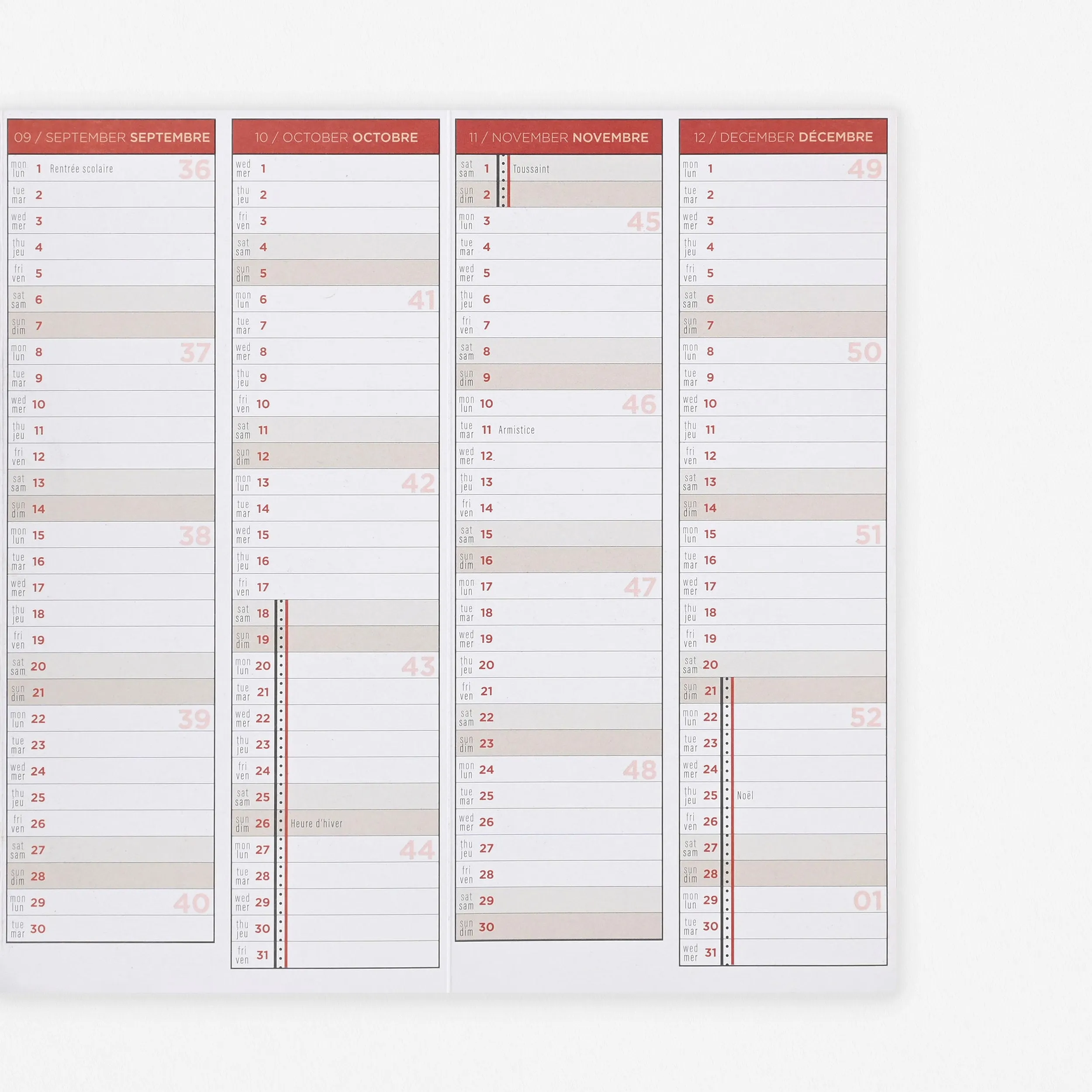 2025 Le Visionnaire  Calendar Lava