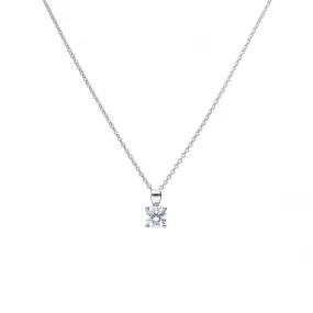 4 Claw Cubic Zirconia Solitaire 0.75ct Pendant P4918