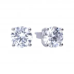 4 Claw Cubic Zirconia Studs 2ct  E5908