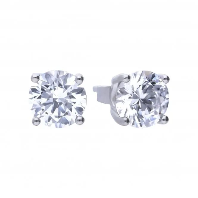 4 Claw Cubic Zirconia Studs 2ct  E5908