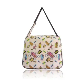 Anna Smith Light Pink Comic Messenger Shoulder Bag