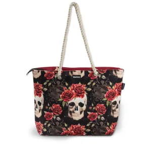 Bag - Skull Vintage Flower Skull