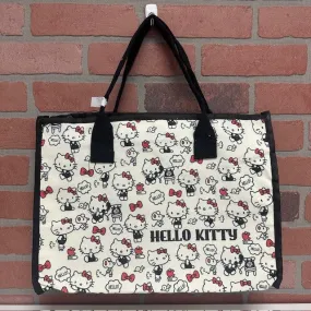 Bag - Tote Hello Kitty Canvas - Black & White