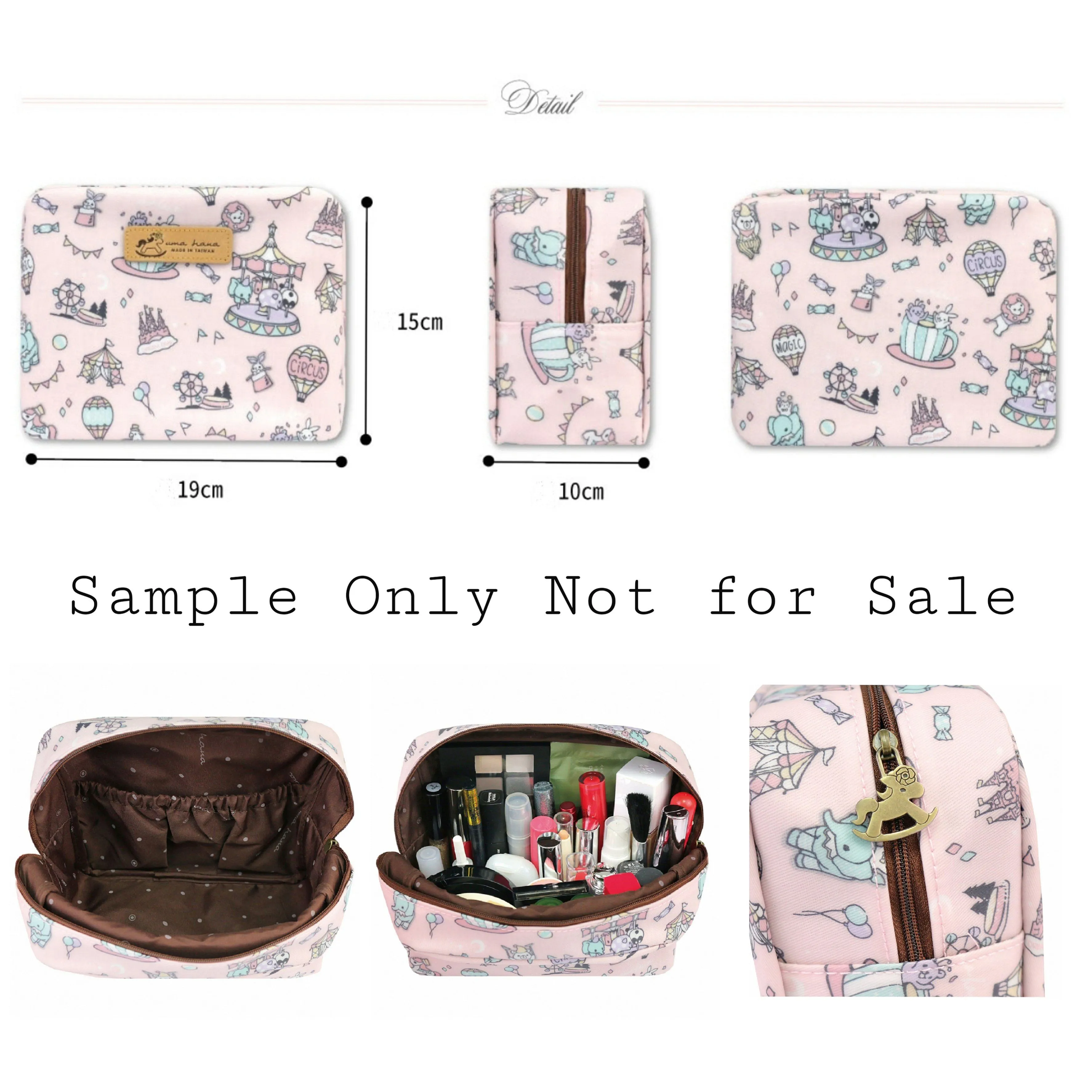 Blue Snow Corgi Cube Cosmetic Bag