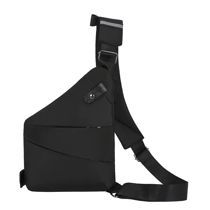 Brand Men Travel Business Fino Bag Burglarproof Shoulder Bag Holster Anti Theft Security Strap Digital Storage Chest Bags