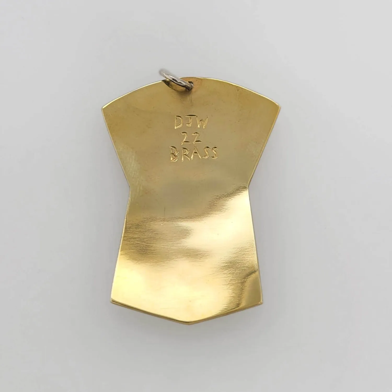 Brass Eagle Copper Shield Pendant