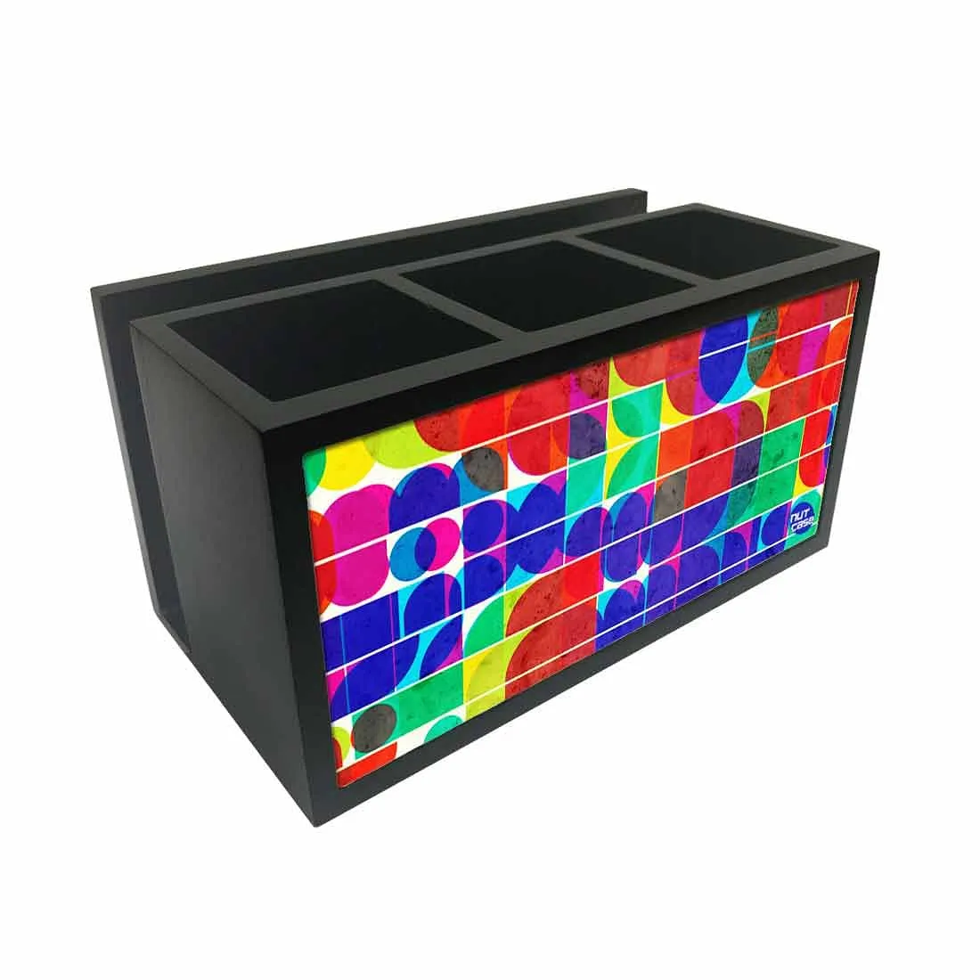Cutlery Tissue Holder Napkin Stand -  Colorful Pattern