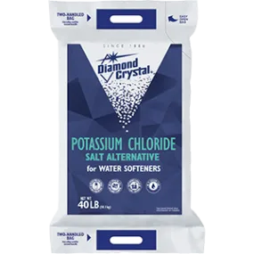 DIAMOND CRYSTAL POTASSIUM CHLORIDE FOR WATER SOFTENERS (40-lb)