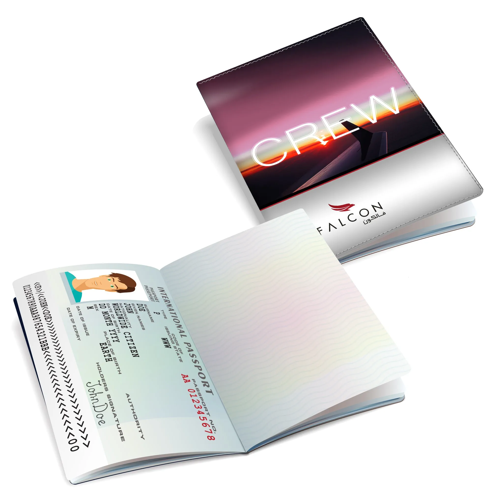 Falcon Aviation Services Logo - Passport Cover