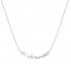 Fancy Baguette Scatter Neckace N4401