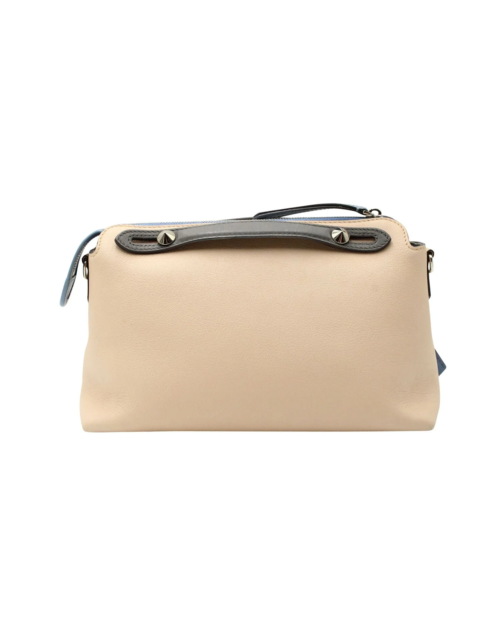Fendi By the Way Small Bag in Peach and Blue Calfskin Leather
