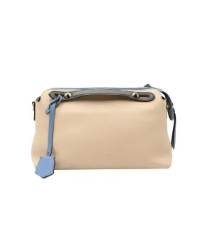 Fendi By the Way Small Bag in Peach and Blue Calfskin Leather