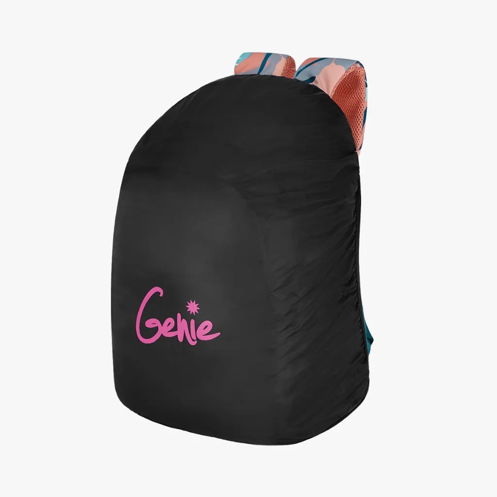 Genie Moonflower Laptop Backpack for Women/Girls, 3 Compartments, 19" Stylish and Trendy, Water Resistant and Lightweight for Office and Travelling Purpose, 36 Liters