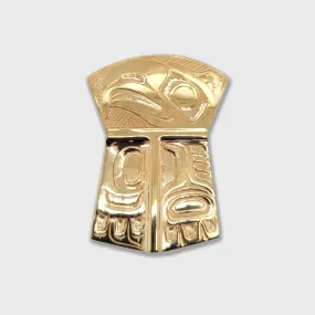 Gold Eagle Copper Pendant