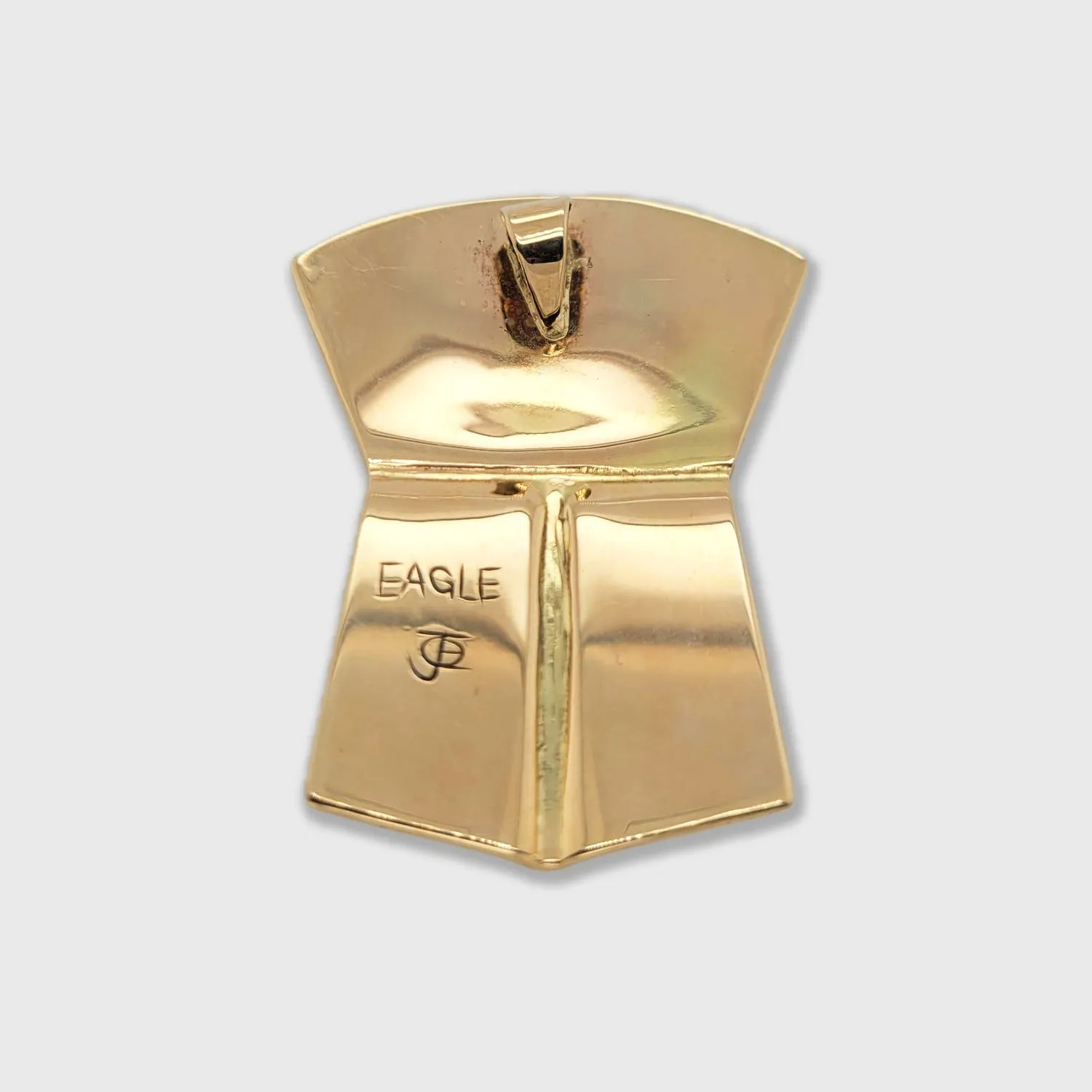 Gold Eagle Copper Shaped Pendant
