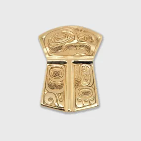 Gold Eagle Copper Shaped Pendant