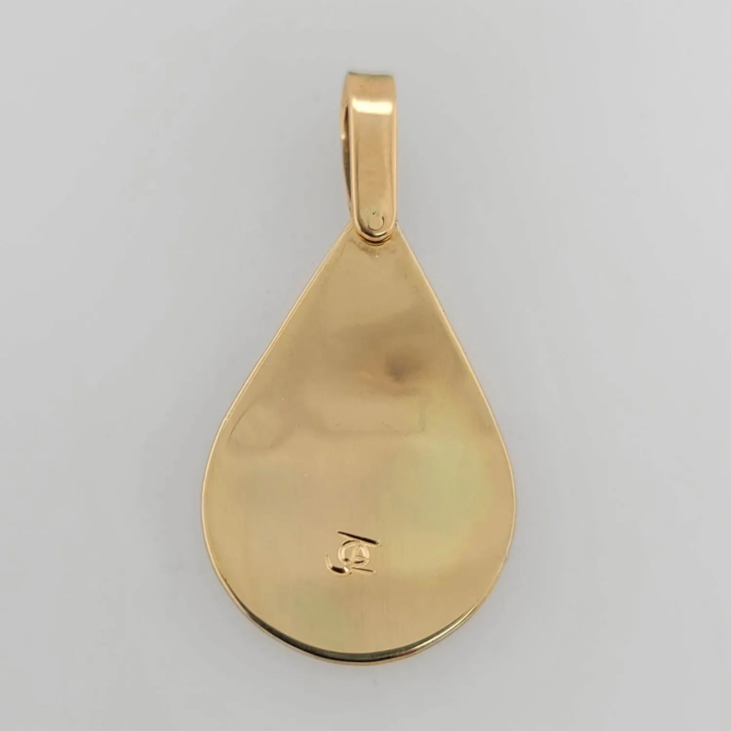 Gold Eagle Teardrop Pendant