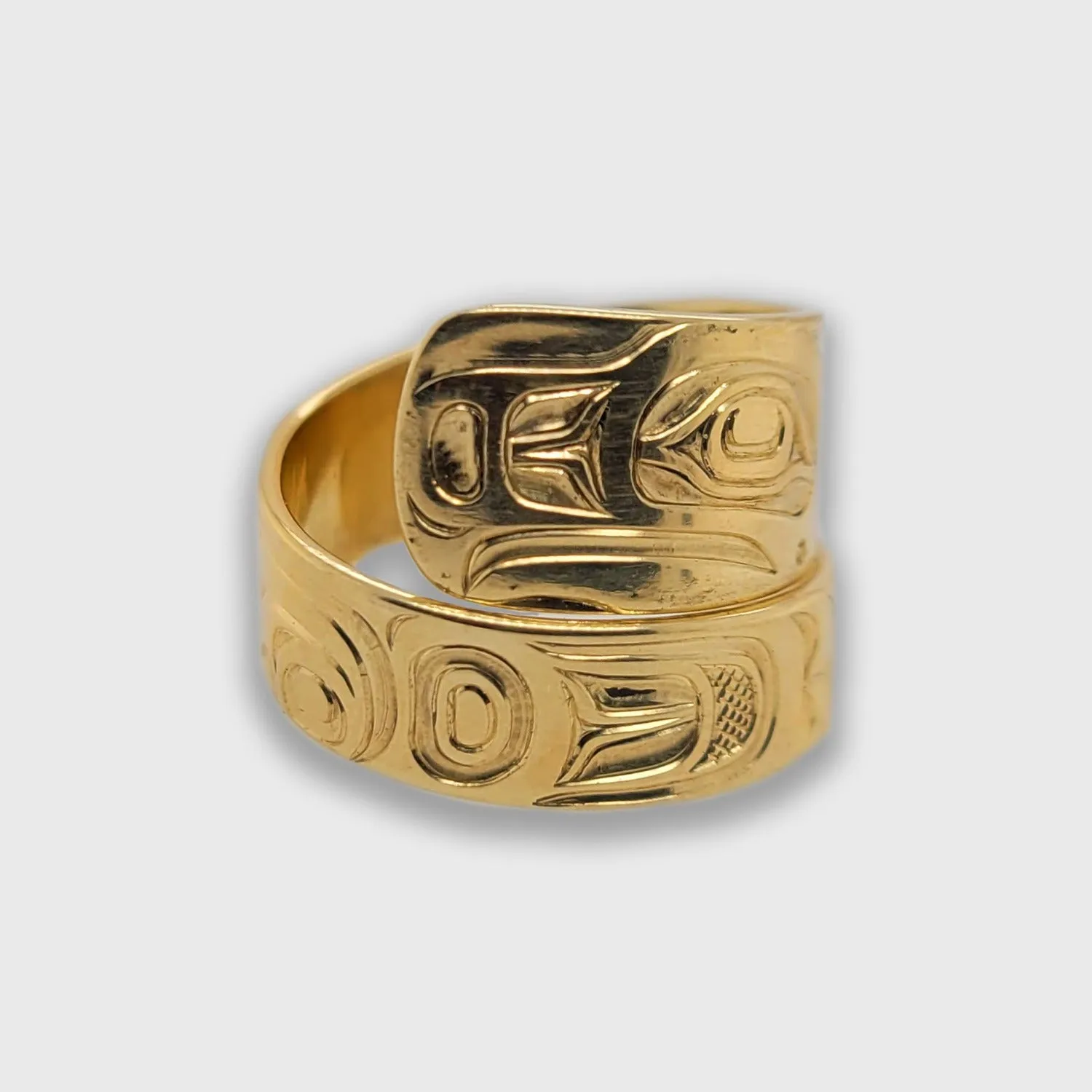 Gold Eagle Wrap Ring