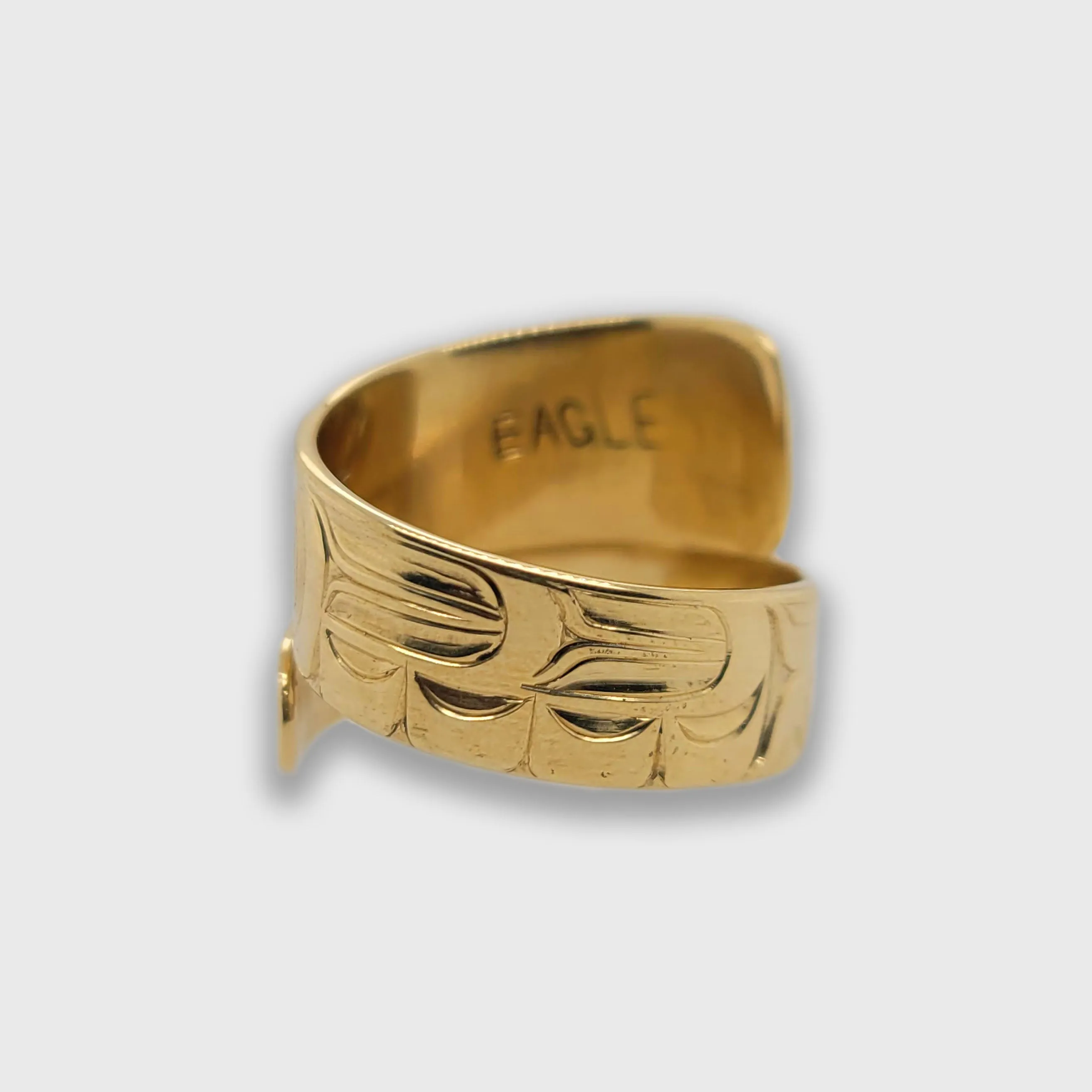 Gold Eagle Wrap Ring