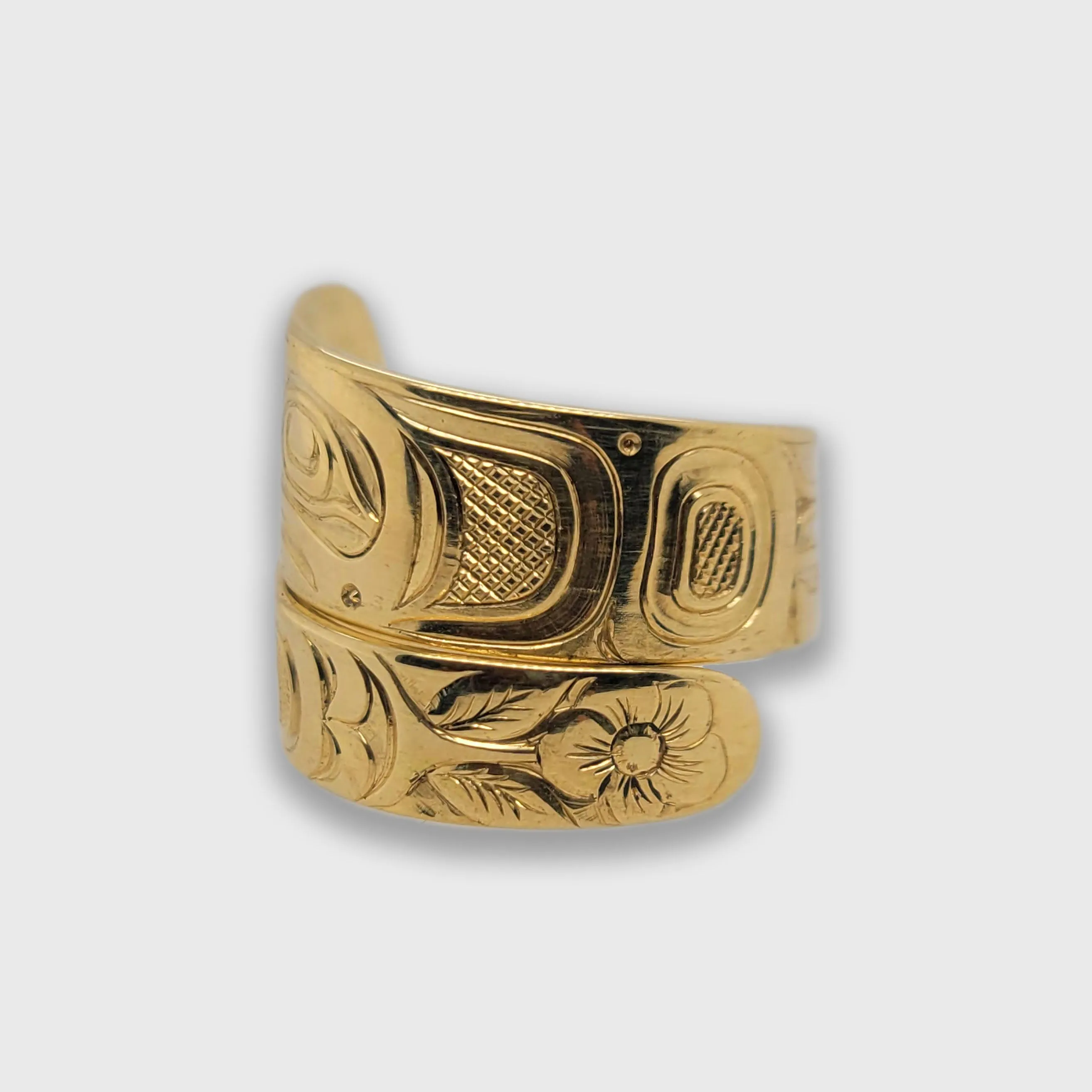 Gold Eagle Wrap Ring