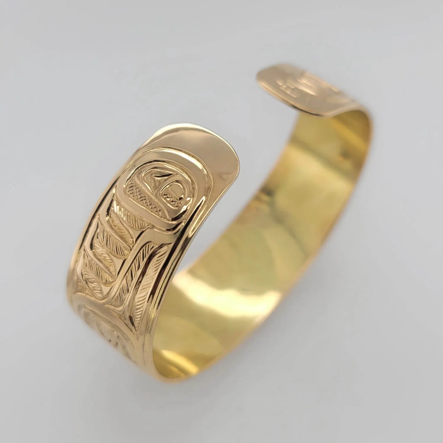 Gold Hummingbird, Eagle, & Orca Bracelet