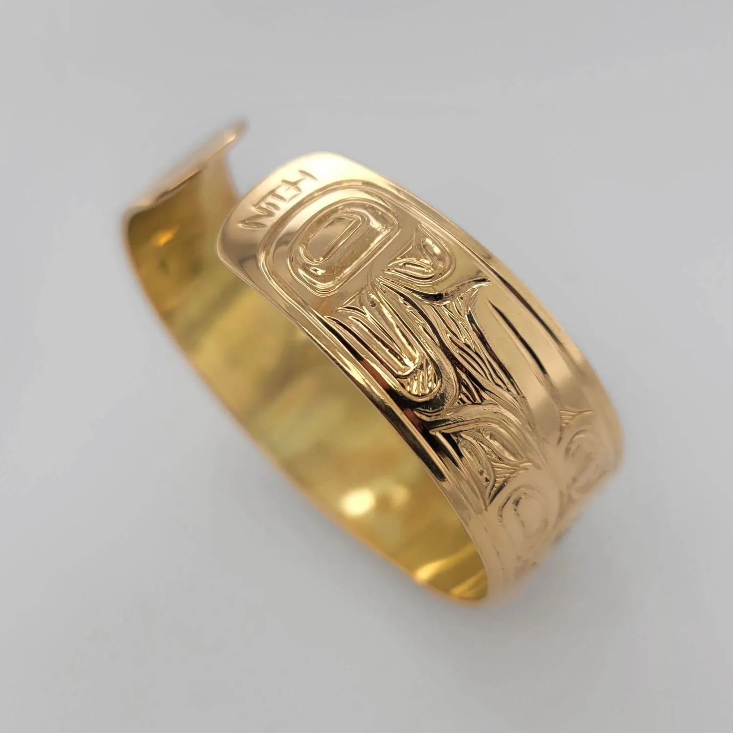 Gold Hummingbird, Eagle, & Orca Bracelet