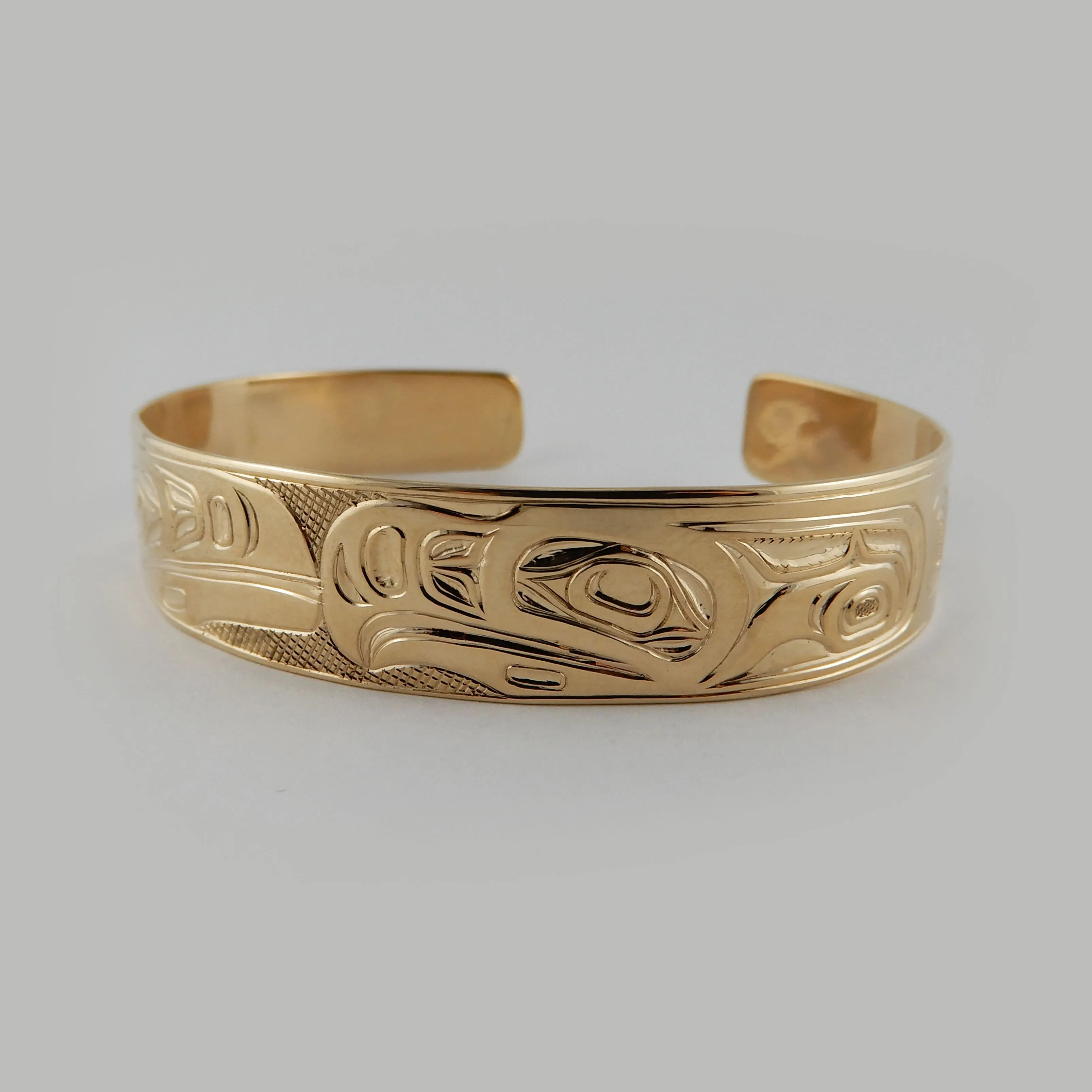 Gold Raven and Eagle Bracelet