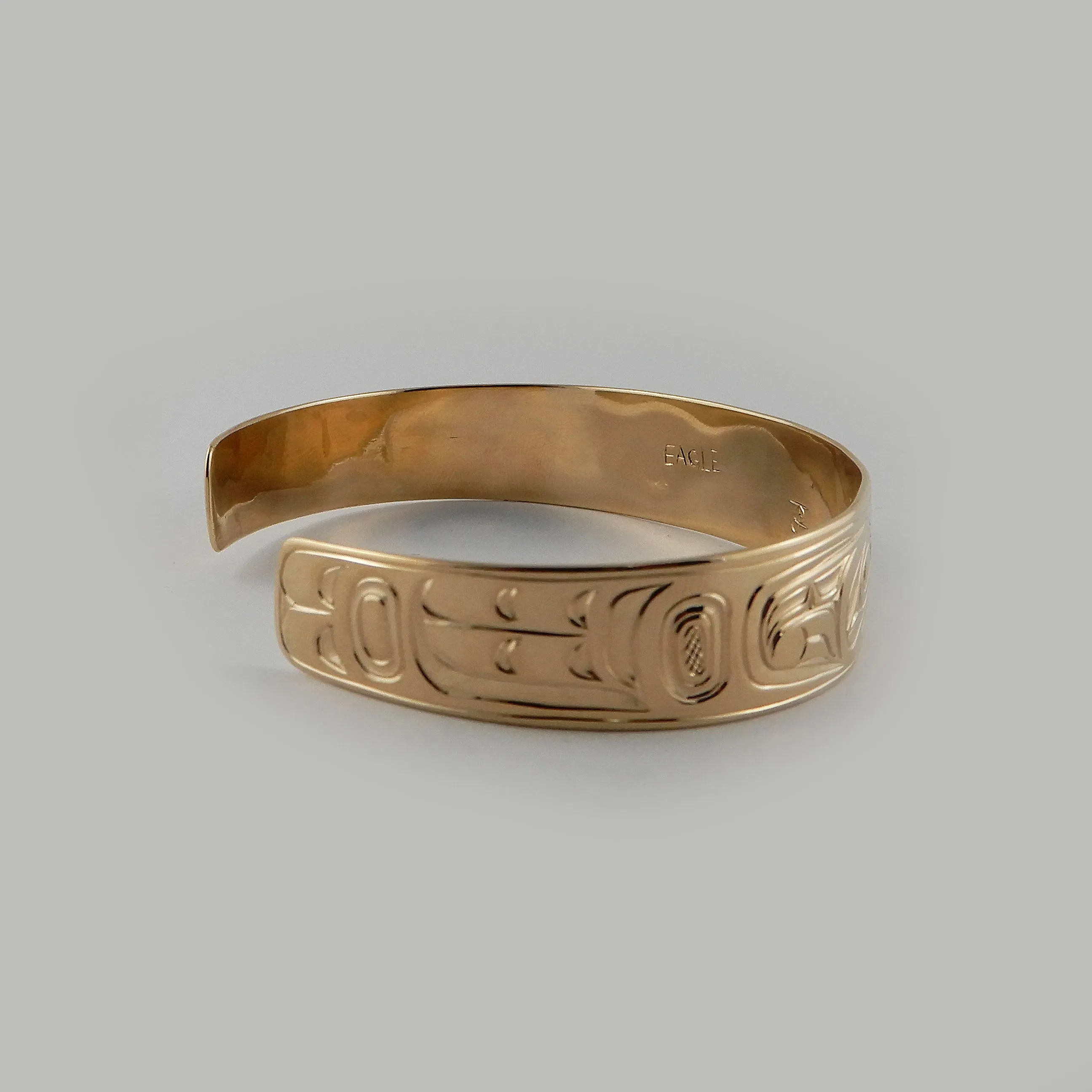 Gold Raven and Eagle Bracelet