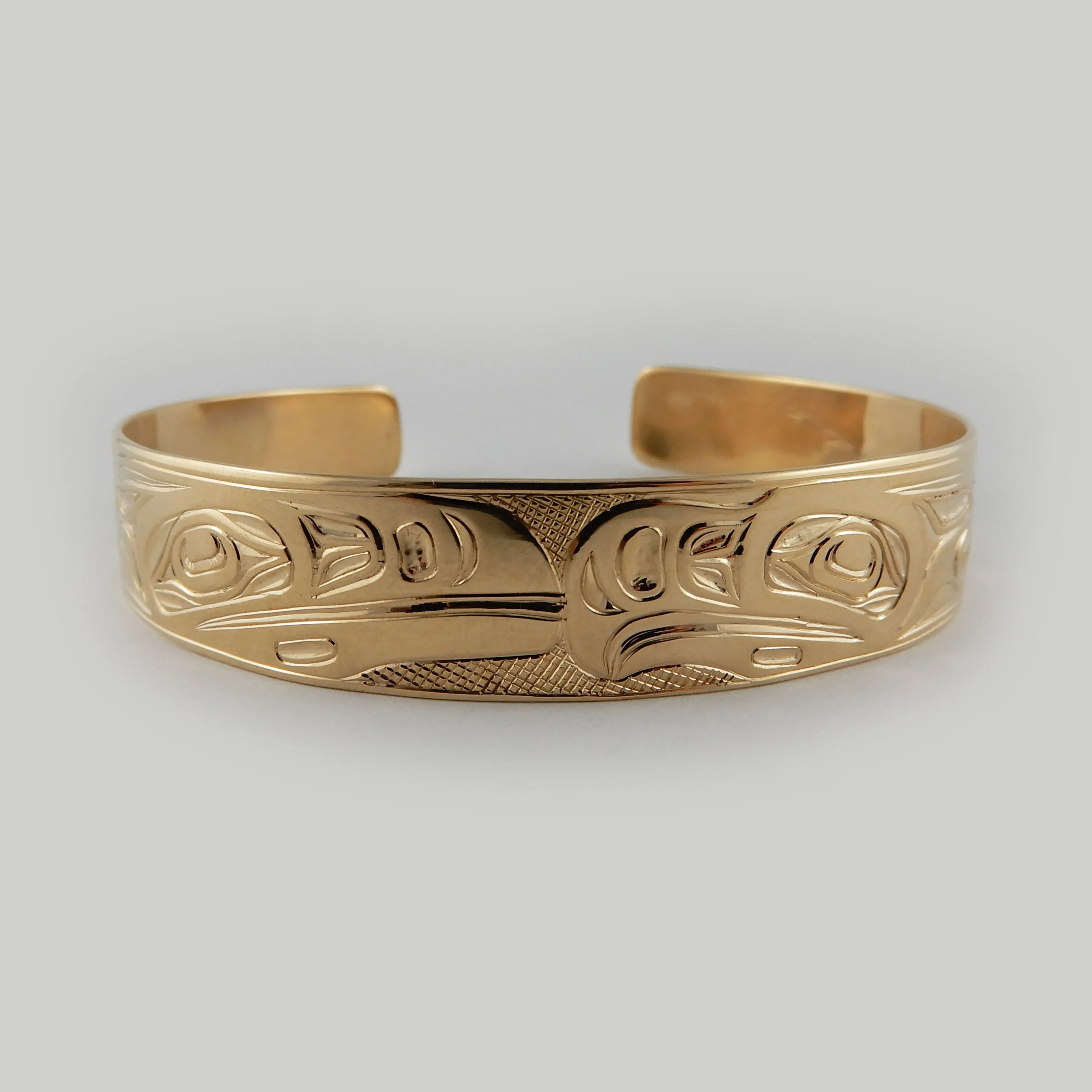 Gold Raven and Eagle Bracelet