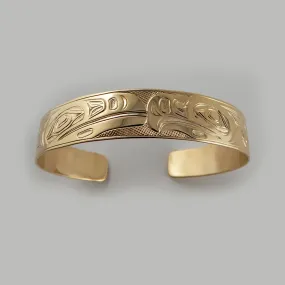 Gold Raven and Eagle Bracelet