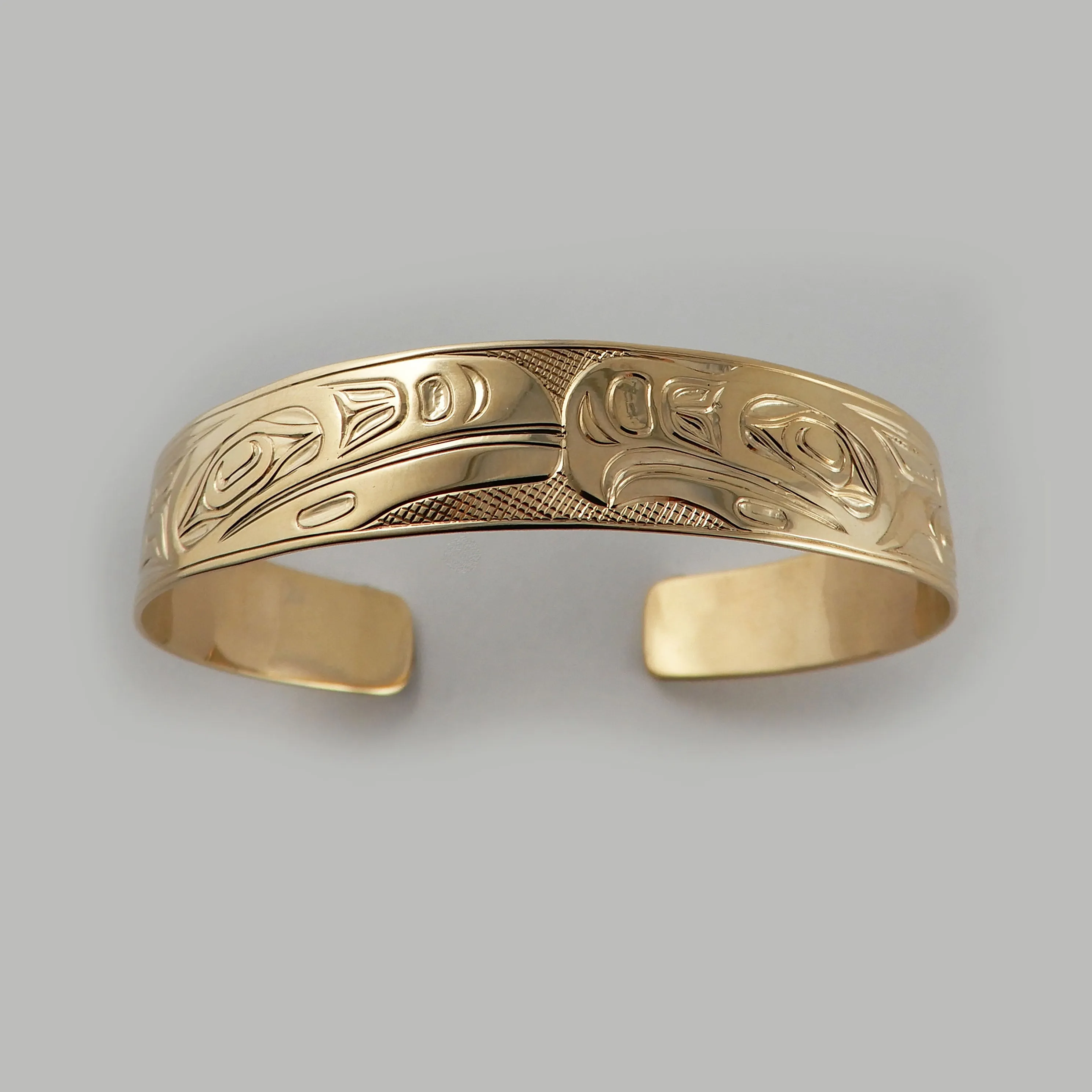 Gold Raven and Eagle Bracelet