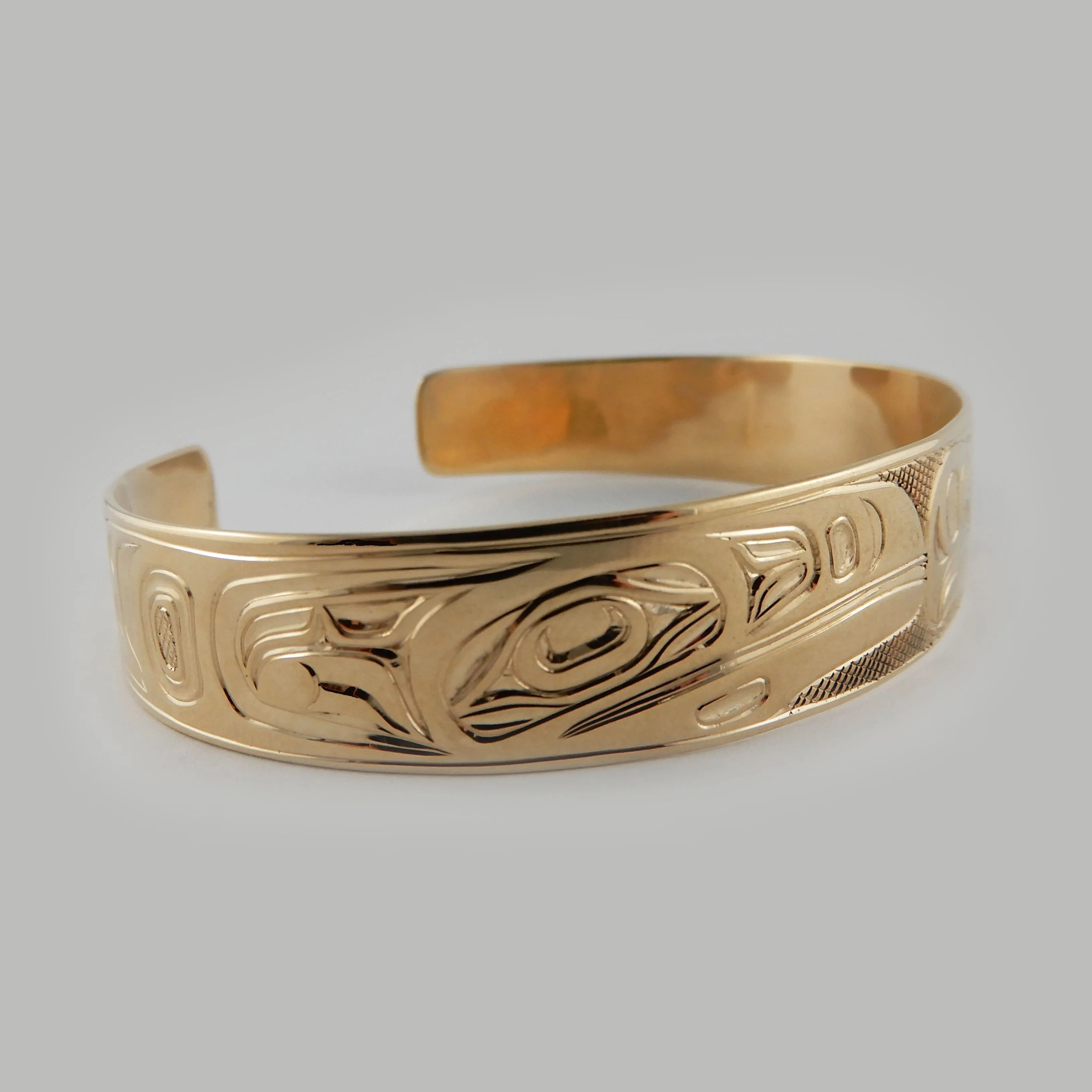 Gold Raven and Eagle Bracelet