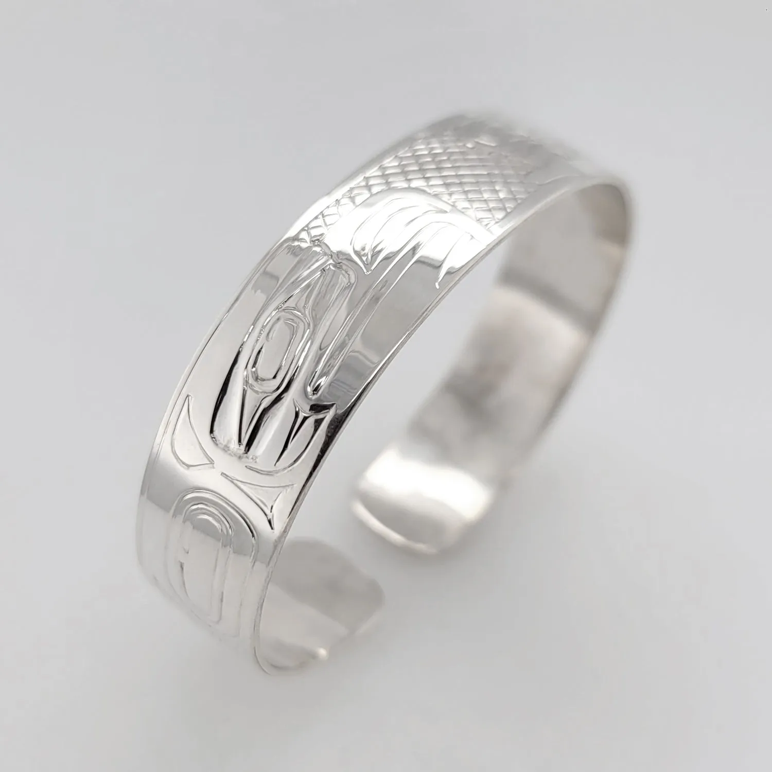 Haida Eagle & Orca 1/2" Spirit Bracelet