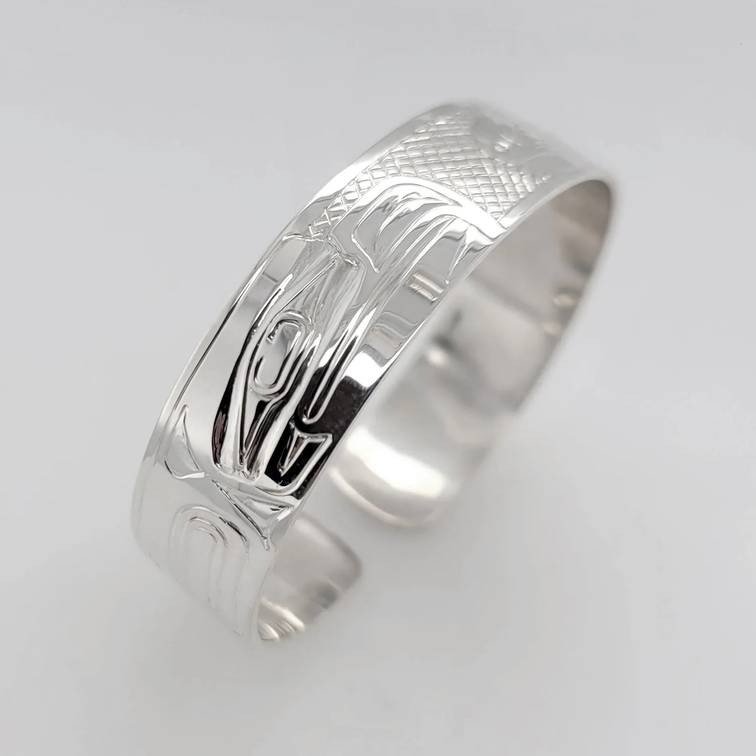 Haida Eagle & Salmon 1/2" Spirit Bracelet