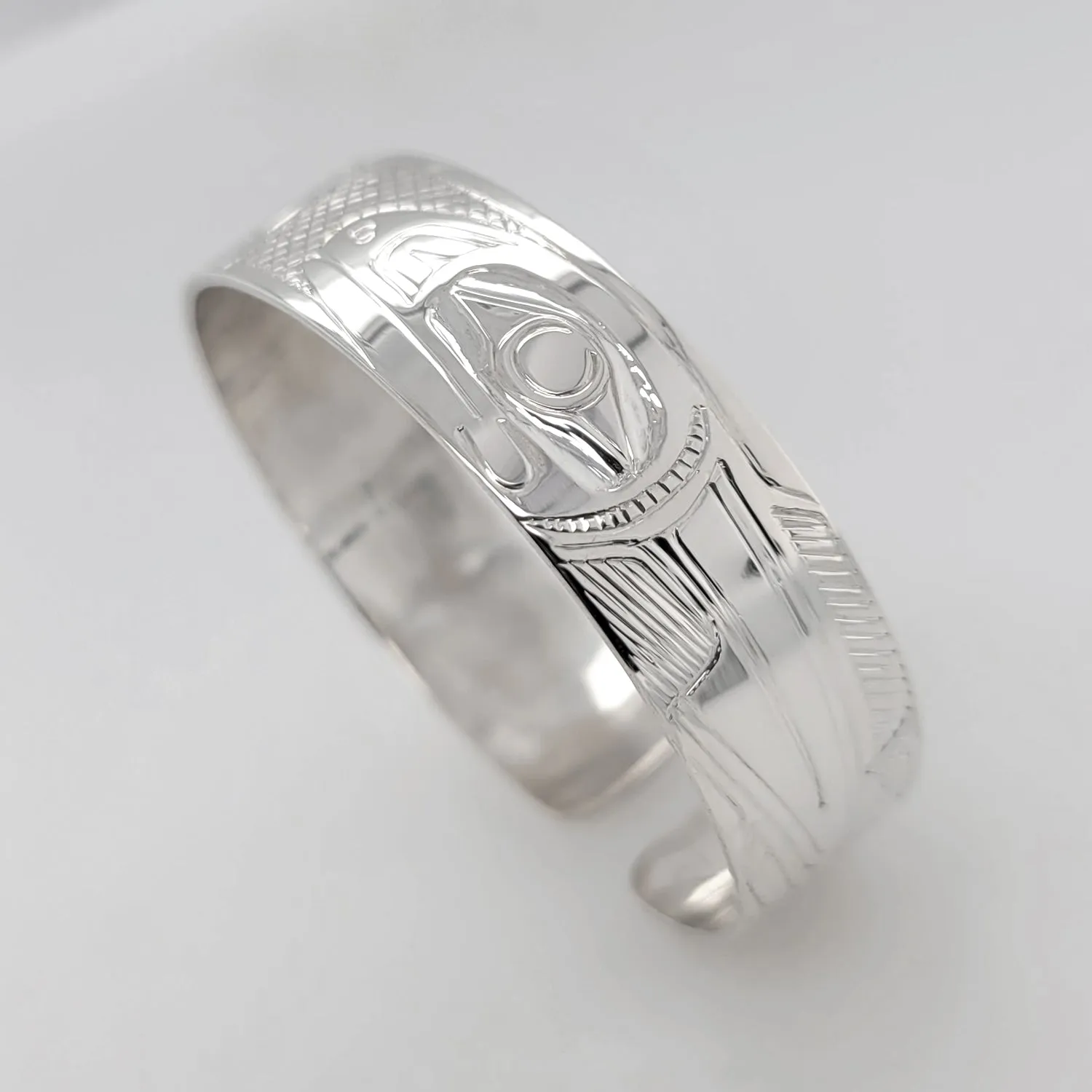Haida Eagle & Salmon 1/2" Spirit Bracelet