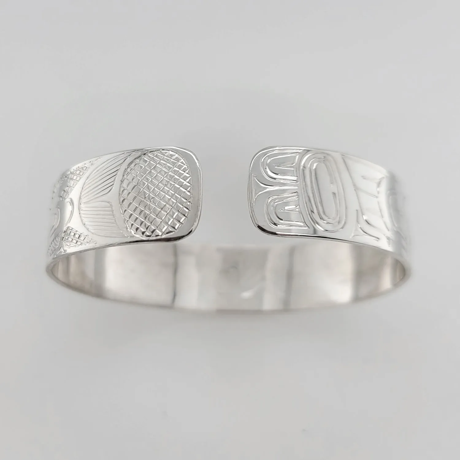 Haida Eagle & Salmon 1/2" Spirit Bracelet