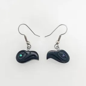 Haida Eagle Argillite Earrings