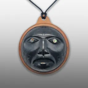 Haida Eagle Noblewoman Argillite Pendant