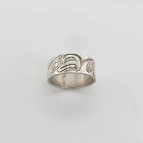 Haida Eagles Silver Ring