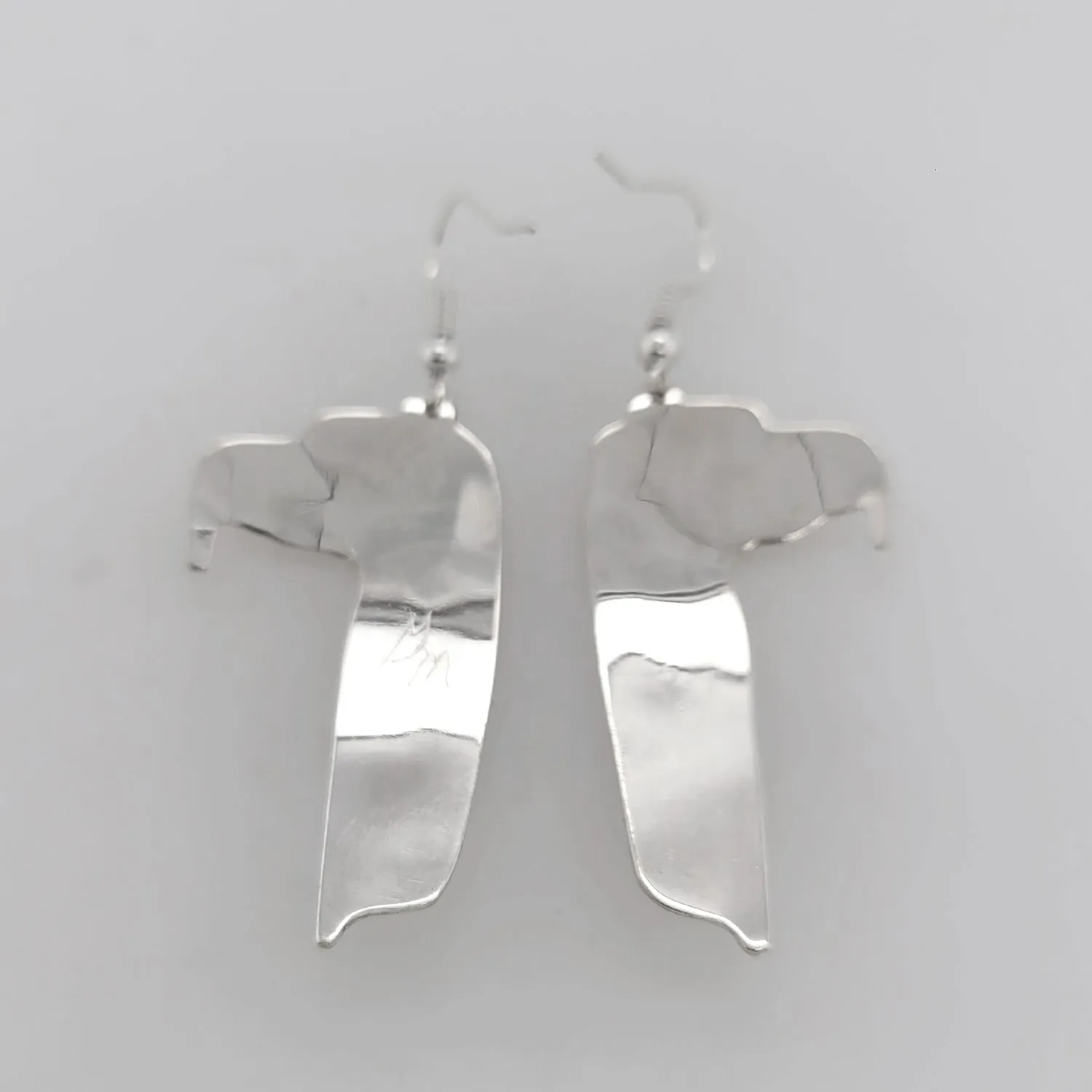 Haida Silver Eagle Earrings
