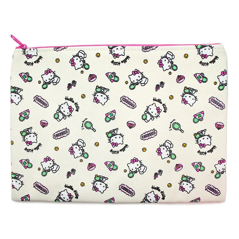Hello Kitty Multi Purpose Pouch Bag : Light Cream