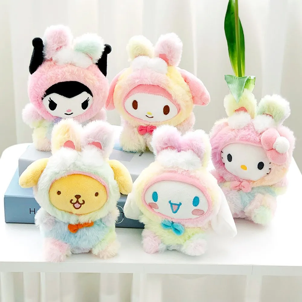 Hello Kitty  Rainbow Clip-On Plush