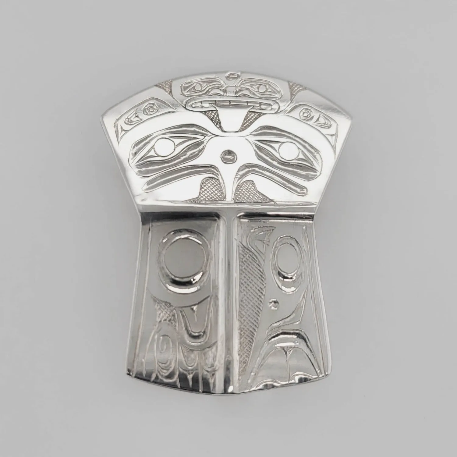 Large Copper Shield Eagle Pendant