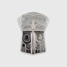 Large Silver Eagle Copper Pendant