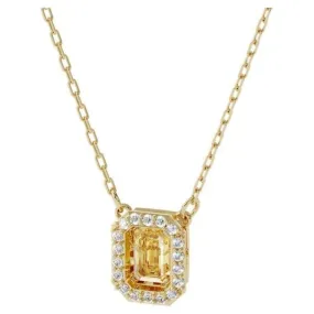 Millenia Octagon Cut Crystal Gold-tone Plated Necklace 5598421