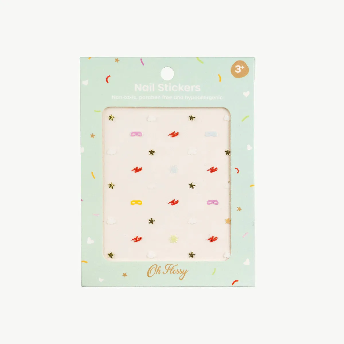 oh flossy nail stickers - superhero